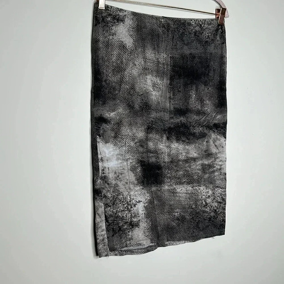 Massimo Black & White Print Skirt - Picture 5 of 9